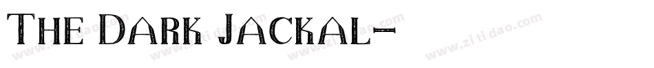 The Dark Jackal字体转换